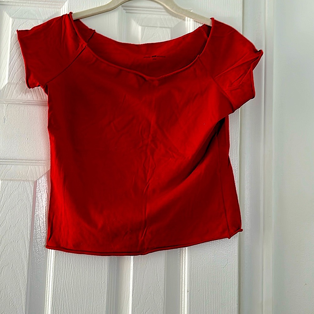 Cute red crop top